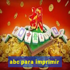 abc para imprimir